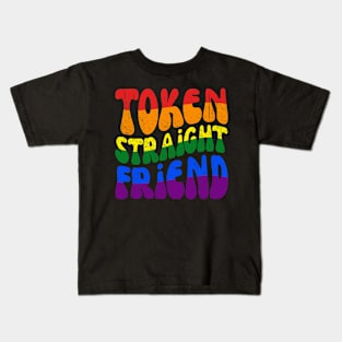 Token Straight Friend LGBT Rainbow Pride Kids T-Shirt